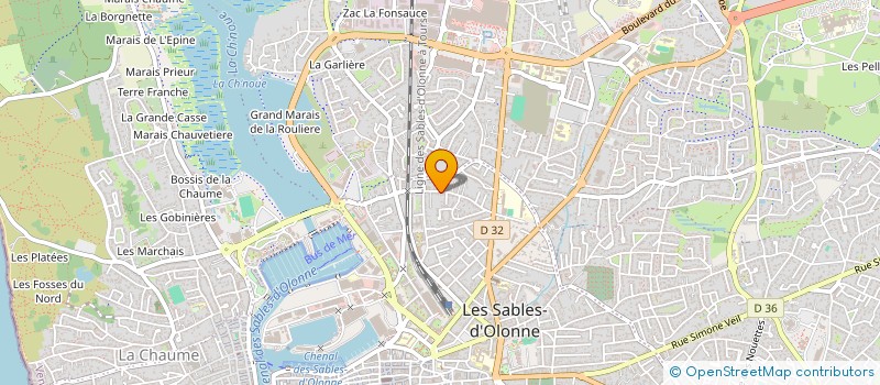 localisation de l'entreprise MADAME CELINE MERCIER à LES SABLES D'OLONNE