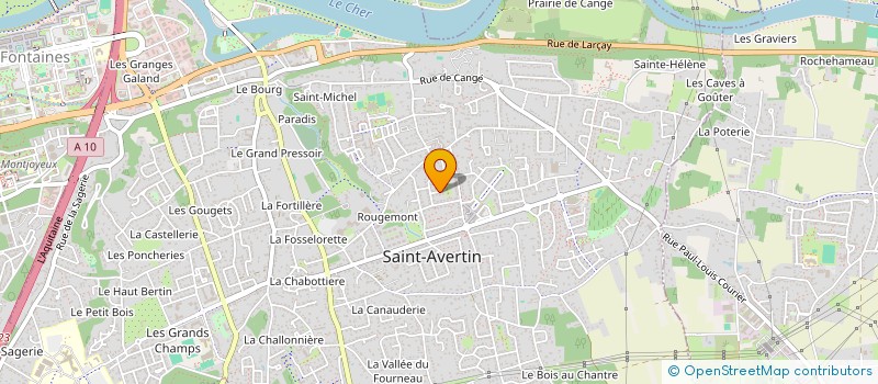 localisation de l'entreprise MADAME CELINE MERIGLIER  SAINT-AVERTIN