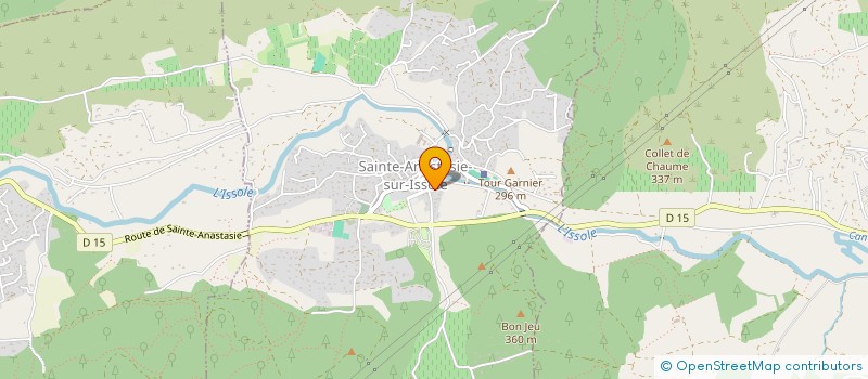 localisation de l'entreprise MADAME CELINE MERLATTI  SAINTE-ANASTASIE-SUR-ISSOLE