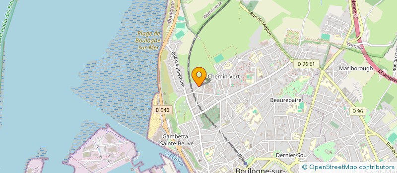 localisation de l'entreprise MADAME CELINE MERLEN à BOULOGNE-SUR-MER