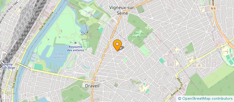 localisation de l'entreprise MADAME CELINE MERLET à DRAVEIL