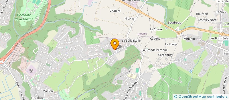 localisation de l'entreprise MADAME CELINE MERLIOT  BOULIAC