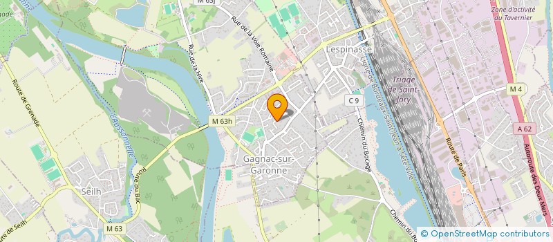 localisation de l'entreprise MADAME CELINE MERMOUD  GAGNAC-SUR-GARONNE