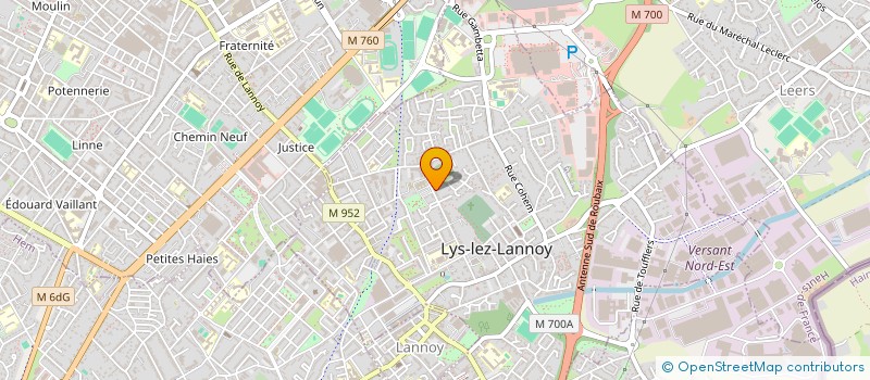 localisation de l'entreprise MADAME CELINE MESSIAEN  LYS-LEZ-LANNOY