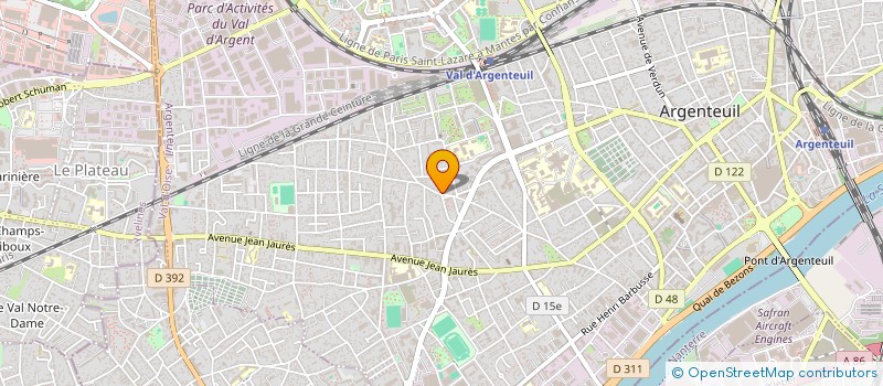 localisation de l'entreprise MADAME CELINE METAYER à ARGENTEUIL