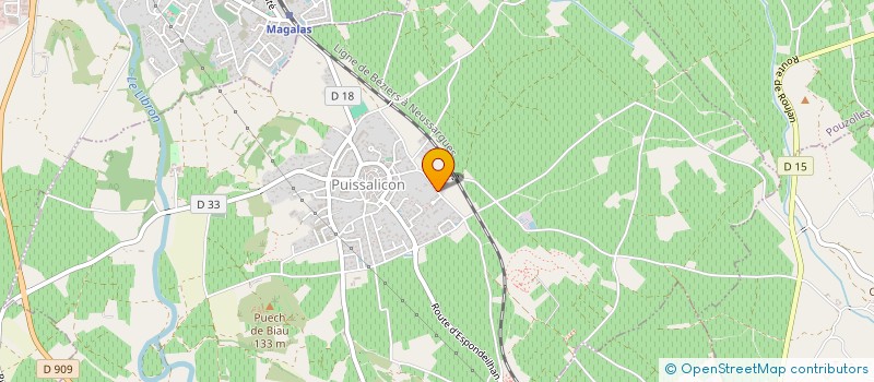 localisation de l'entreprise MADAME CELINE MEUNIER  PUISSALICON