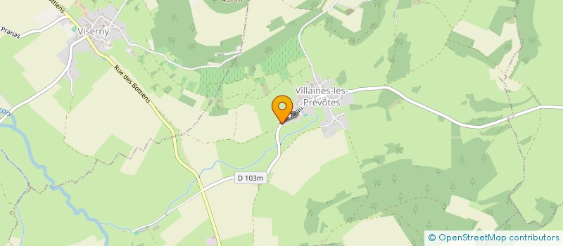 localisation de l'entreprise MADAME CELINE MEUNIER  VILLAINES-LES-PREVOTES