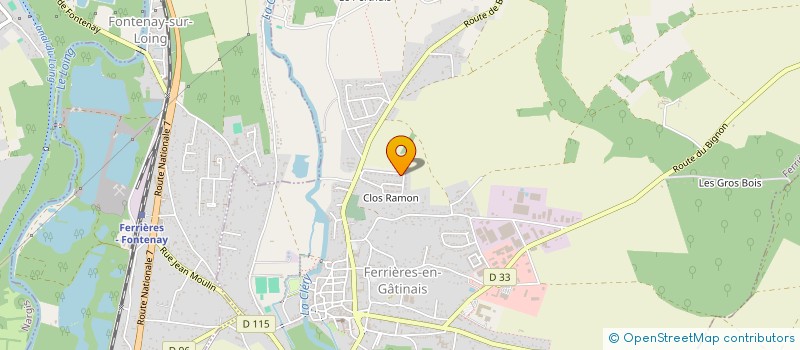 localisation de l'entreprise MADAME CELINE MEUNIER à FERRIERES-EN-GATINAIS