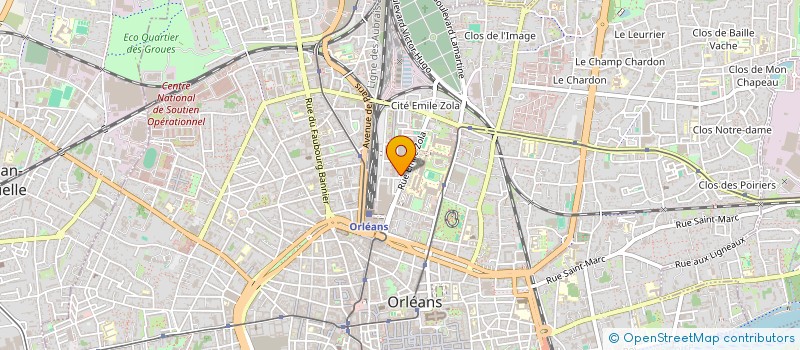 localisation de l'entreprise MADAME CELINE MEVEL à ORLEANS