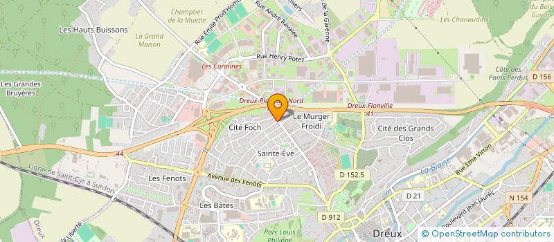 localisation de l'entreprise MADAME CELINE MEYER à DREUX