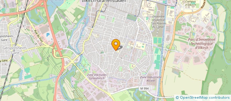 localisation de l'entreprise MADAME CELINE MEYER  ILLKIRCH-GRAFFENSTADEN