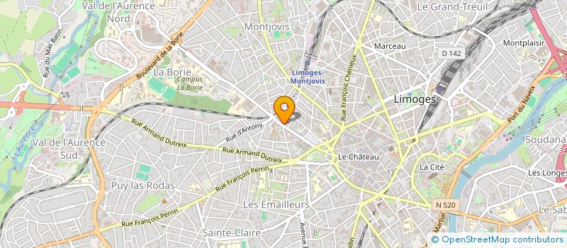 localisation de l'entreprise MADAME CELINE MEYO  LIMOGES