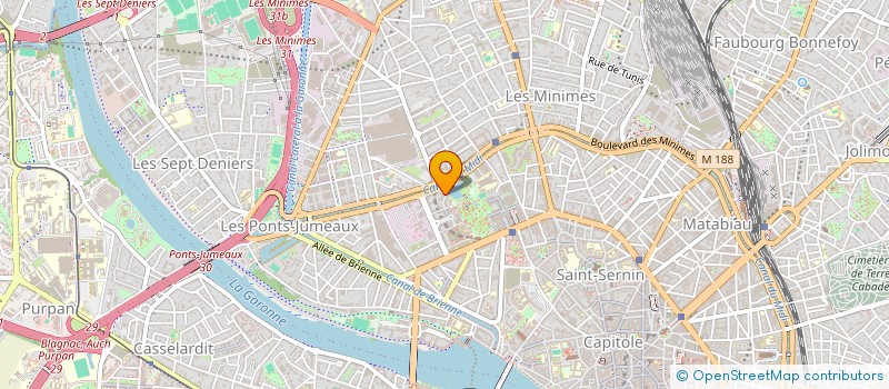 localisation de l'entreprise MADAME CELINE MEZZAROBBA à TOULOUSE