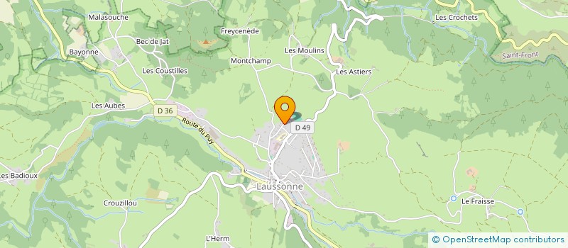 localisation de l'entreprise MADAME CELINE MIALON  LAUSSONNE