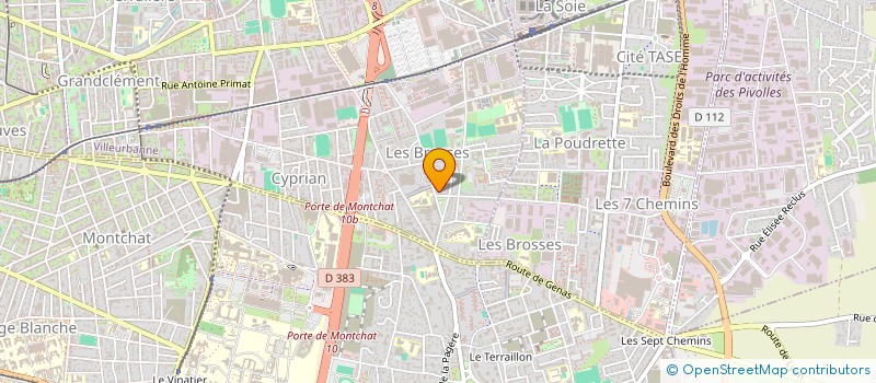 localisation de l'entreprise MADAME CELINE MICHEL  VILLEURBANNE