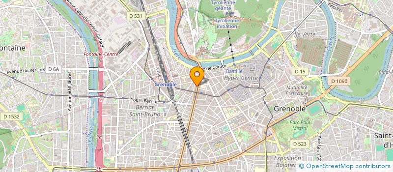 localisation de l'entreprise MADAME CELINE MICHEL-CANARD  GRENOBLE