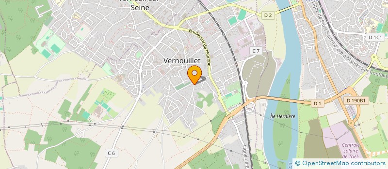 localisation de l'entreprise MADAME CELINE MIKANGUE  VERNOUILLET