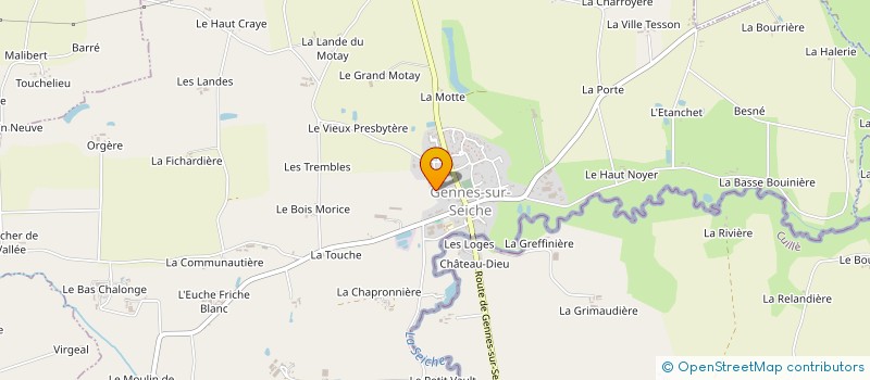 localisation de l'entreprise MADAME CELINE MILLELIRI  GENNES-SUR-SEICHE