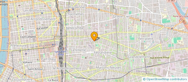 localisation de l'entreprise MADAME CELINE MINSSIEUX  VILLEURBANNE