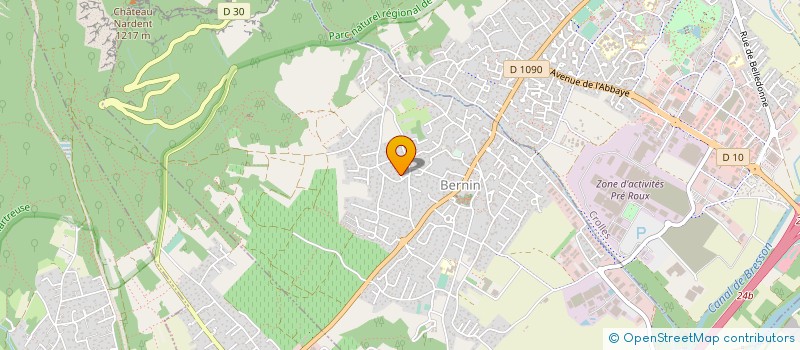 localisation de l'entreprise MADAME CELINE MIRGUET  BERNIN