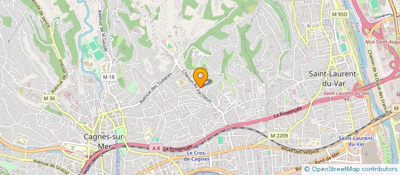 localisation de l'entreprise MADAME CELINE MODICA à CAGNES-SUR-MER