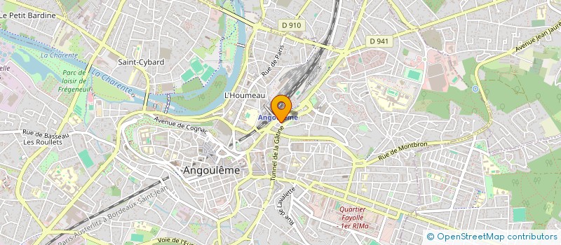 localisation de l'entreprise MADAME CELINE MOINET à ANGOULEME