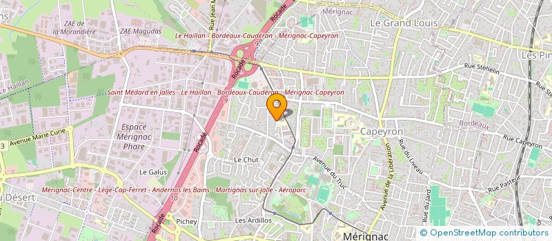 localisation de l'entreprise MADAME CELINE MOLANDRINO  MERIGNAC