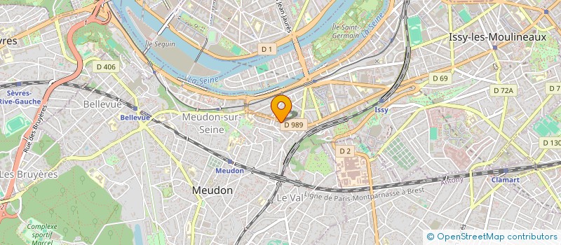 localisation de l'entreprise MADAME CELINE MOLLET  MEUDON