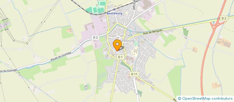 localisation de l'entreprise MADAME CELINE MONBORREN à BOURBOURG