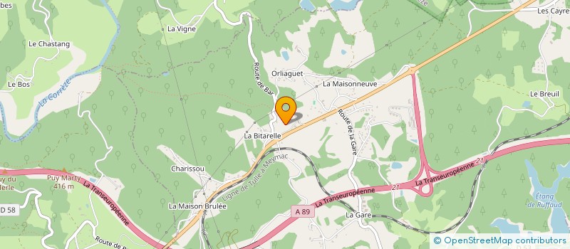 localisation de l'entreprise MADAME CELINE MONDOT  CORREZE