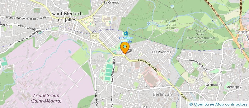 localisation de l'entreprise MADAME CELINE MONGUILLOT  SAINT-MEDARD-EN-JALLES