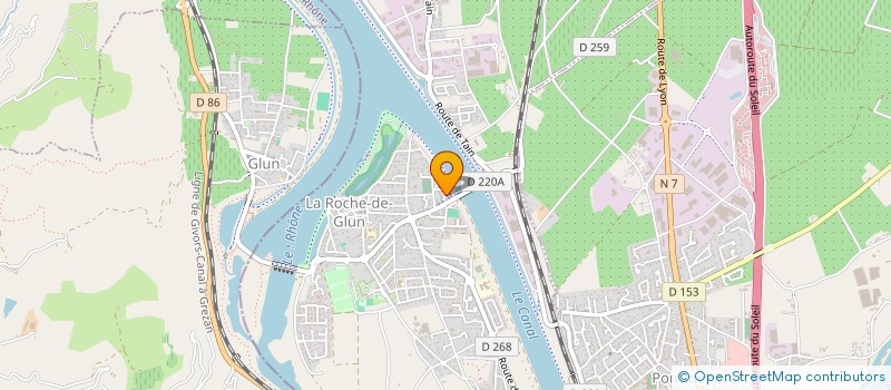 localisation de l'entreprise MADAME CELINE MONIER  LA ROCHE-DE-GLUN