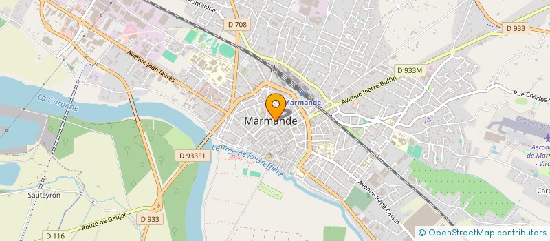 localisation de l'entreprise MADAME CELINE MONNERAUD  MARMANDE