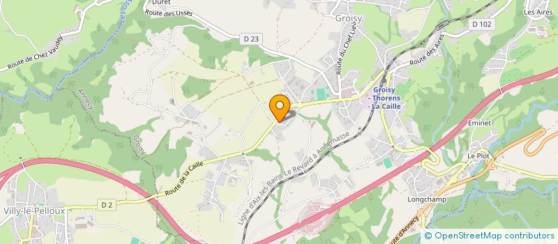 localisation de l'entreprise MADAME CELINE MONNERET  GROISY