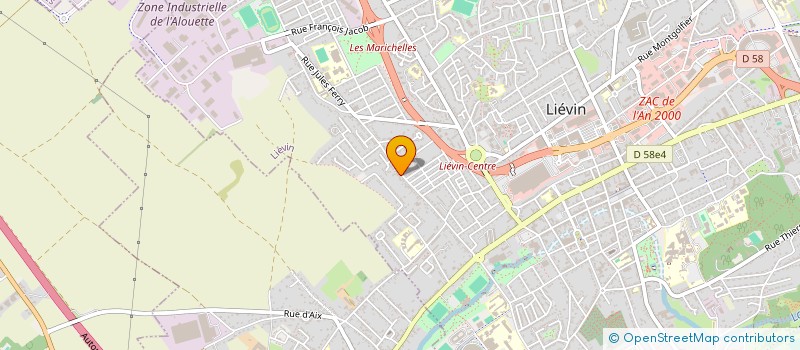 localisation de l'entreprise MADAME CELINE MONPAYS  LIEVIN