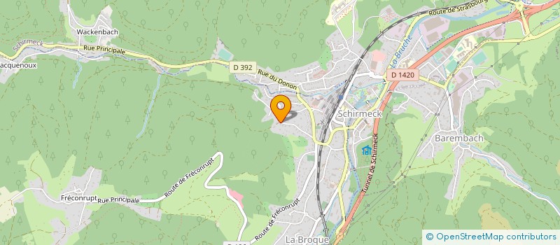 localisation de l'entreprise MADAME CELINE MONTAGNE  LA BROQUE