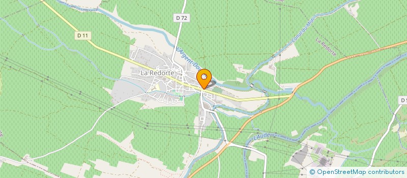 localisation de l'entreprise MADAME CELINE MONTAGNIE  LA REDORTE