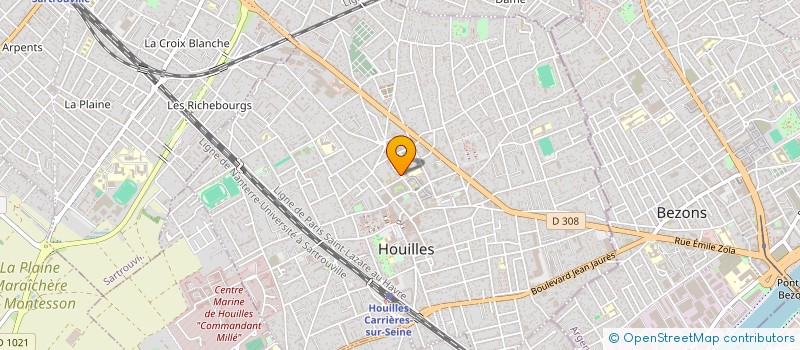 localisation de l'entreprise MADAME CELINE MONTANARI  HOUILLES