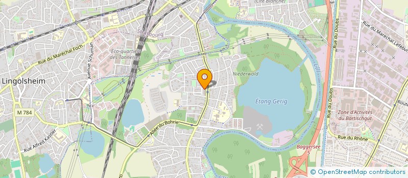 localisation de l'entreprise MADAME CELINE MONTEIL  OSTWALD