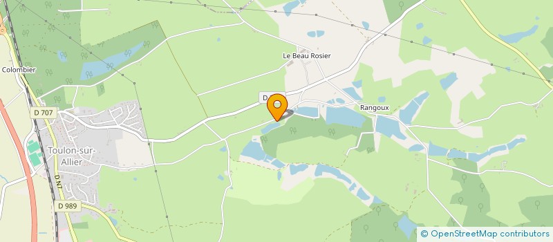 localisation de l'entreprise MADAME CELINE MONTES à TOULON-SUR-ALLIER