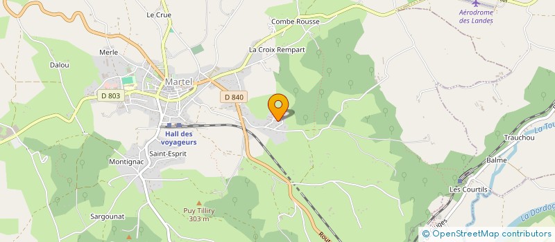 localisation de l'entreprise MADAME CELINE MONTY  MARTEL