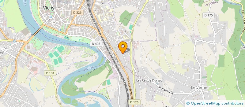 localisation de l'entreprise MADAME CELINE MORAND à VICHY
