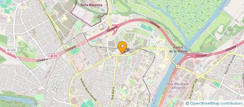 localisation de l'entreprise MADAME CELINE MOREAU à ANGERS