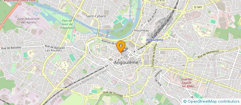 localisation de l'entreprise MADAME CELINE MOREAU à ANGOULEME