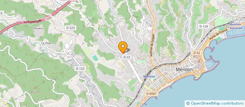 localisation de l'entreprise MADAME CELINE MOREAU à MENTON