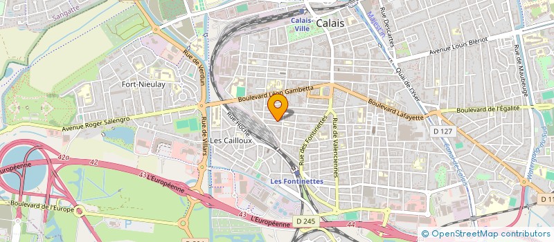 localisation de l'entreprise MADAME CELINE MOREAU  CALAIS