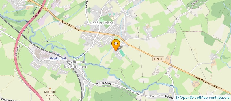 localisation de l'entreprise MADAME CELINE MOREL  HESDIN-L'ABBE