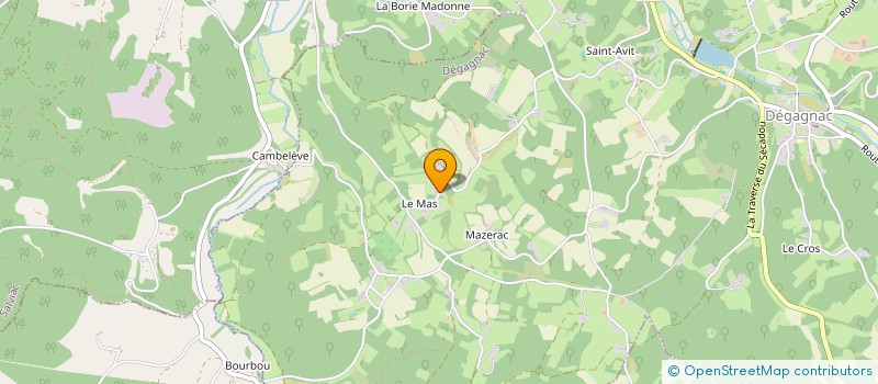 localisation de l'entreprise MADAME CELINE MORIANA  DEGAGNAC