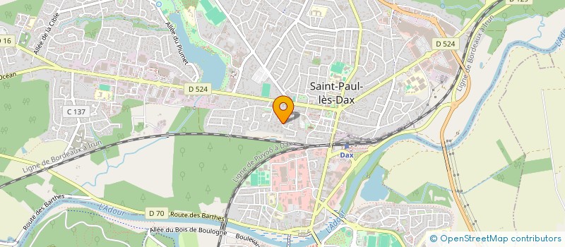 localisation de l'entreprise MADAME CELINE MORIN  SAINT-PAUL-LES-DAX