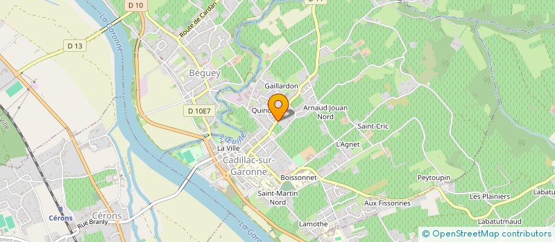 localisation de l'entreprise MADAME CELINE MORIN  CADILLAC-SUR-GARONNE